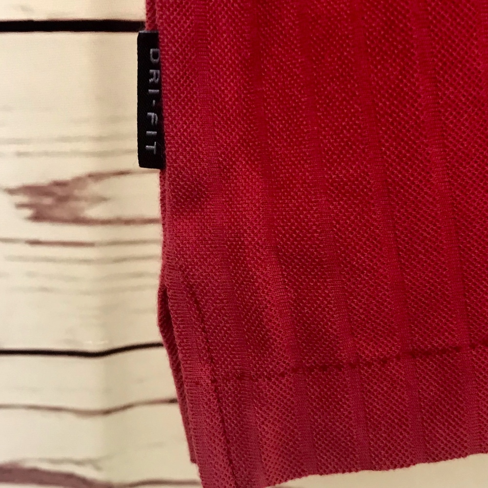 Nike Golf | Red Collared Ringer Polo Shirt - Picture 6 of 6